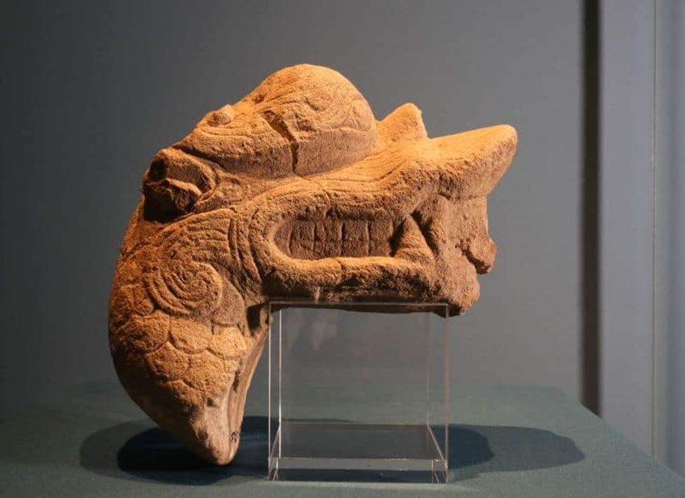 Statue from Yungang Grottoes exhibition