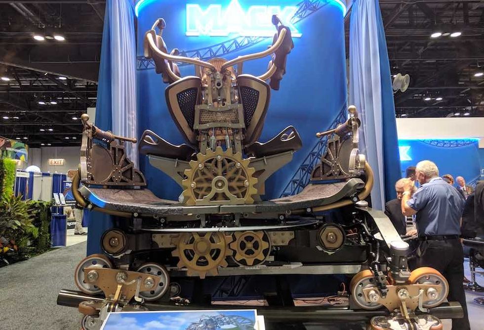 steampunk time traveler ride mack rides iae17 IAAPA Attractions Expo 2017