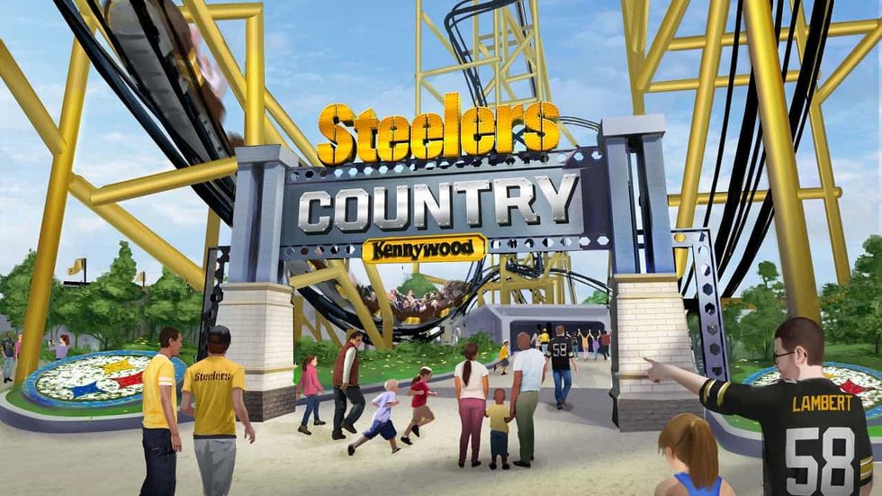 Steelers country coaster art theme park news kennywood