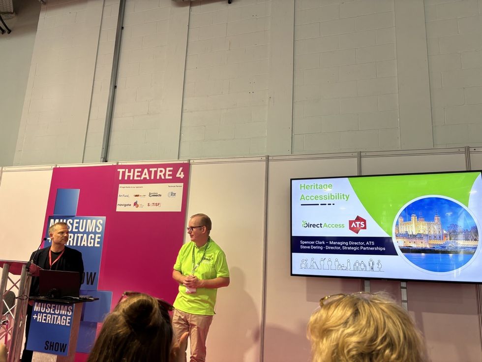 Steve Dering and Spencer Clark at the Museum and Heritage show