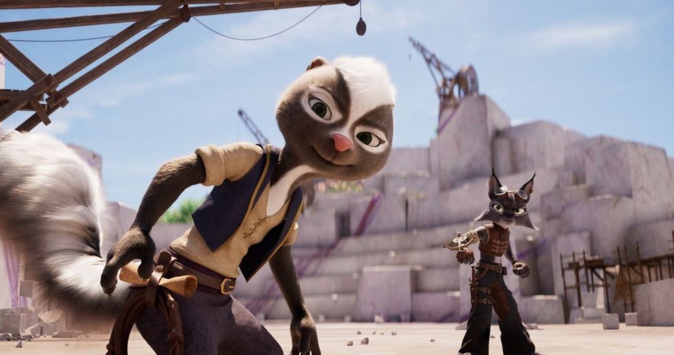 Still from Meg and the Quest for the Holy Spork.