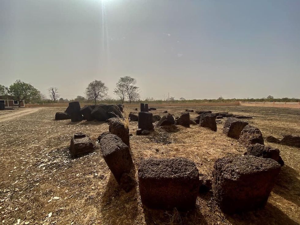 stone circles at Wanar, Senegal.