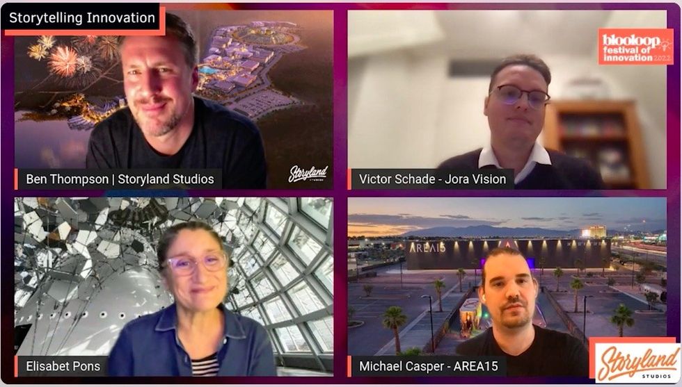 Storytelling Innovation panel at blooloop Festival of Innovation 2022