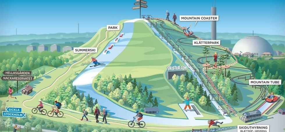 Sunkid SkiStar Illustration