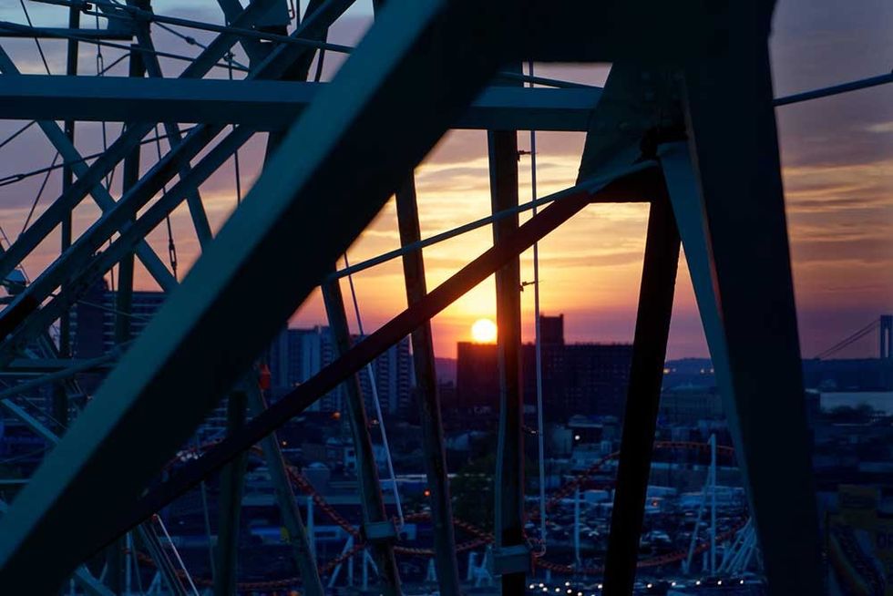 sunset at coney island Jim Mcdonnell