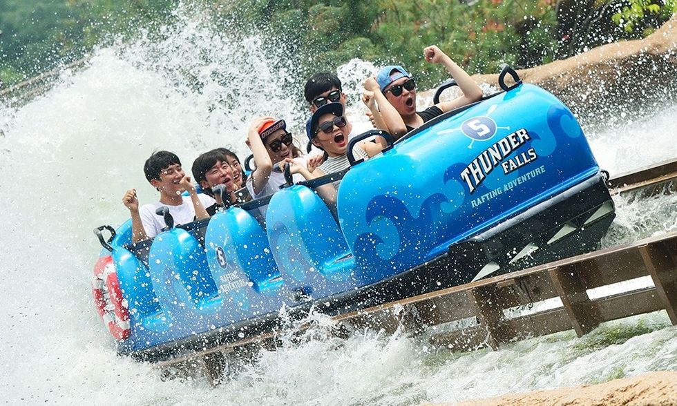 Super Flume at Everland Theme Park, number 14 on our list of the world's top theme parks of the decade