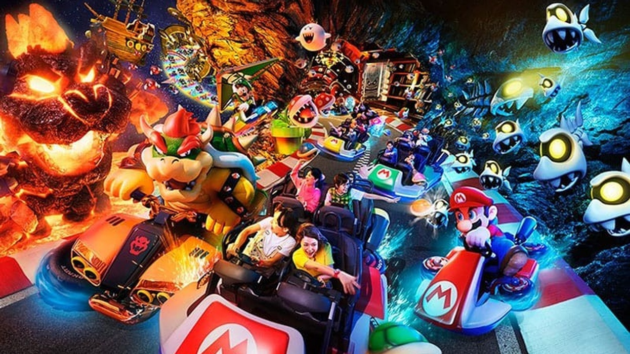 super nintendo world mario cart koopas challenge AR ride