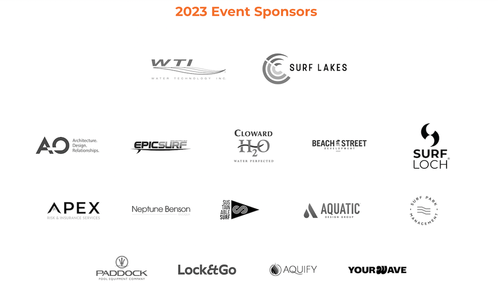 Surf Park Summit Sponsors