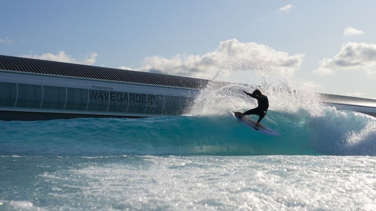 Surfer at The Wave, Bristol's inland surfing destination