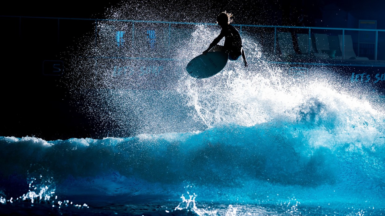Surfer on American Wave Machine pool