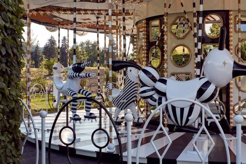 swarovski crystal carousel