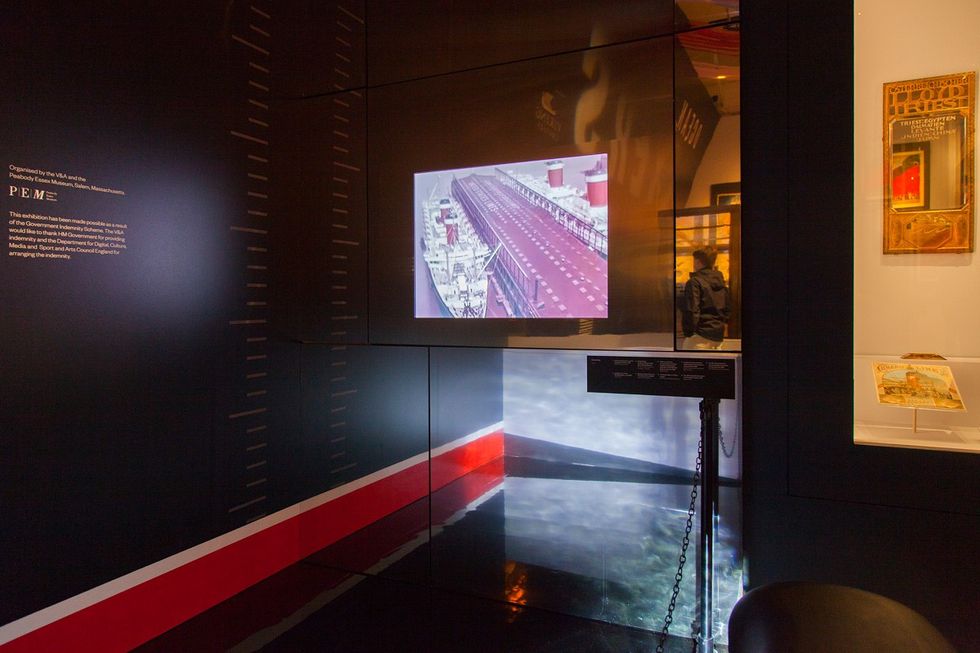 Sysco Productions audiovisual installation for the V&A's exhibition 'Ocean Liners: Speed & Style'