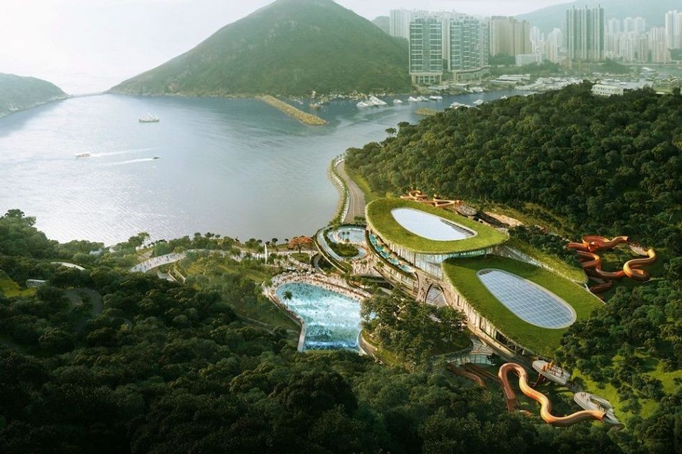 Tai Shue Wan Water World water park at Ocean Park Hong Kong
