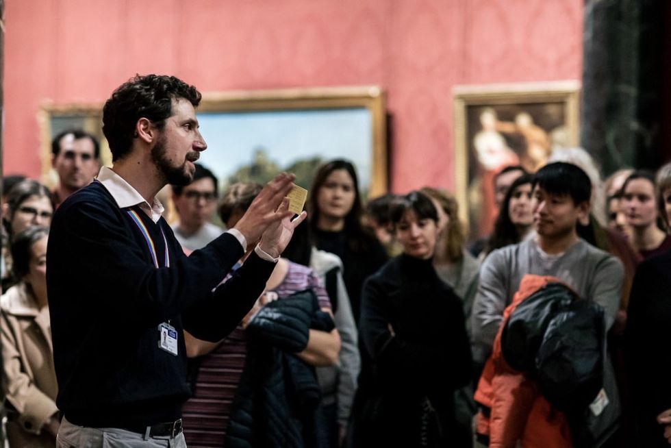 Talk at the National Gallery courtesy Hydar Dewachi The National Gallery, London