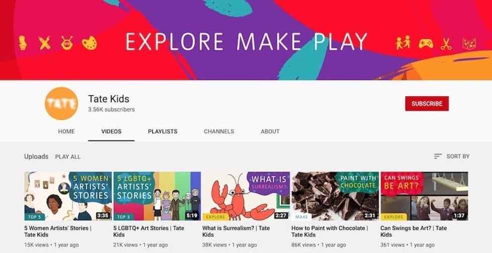 Tate Kids Youtube