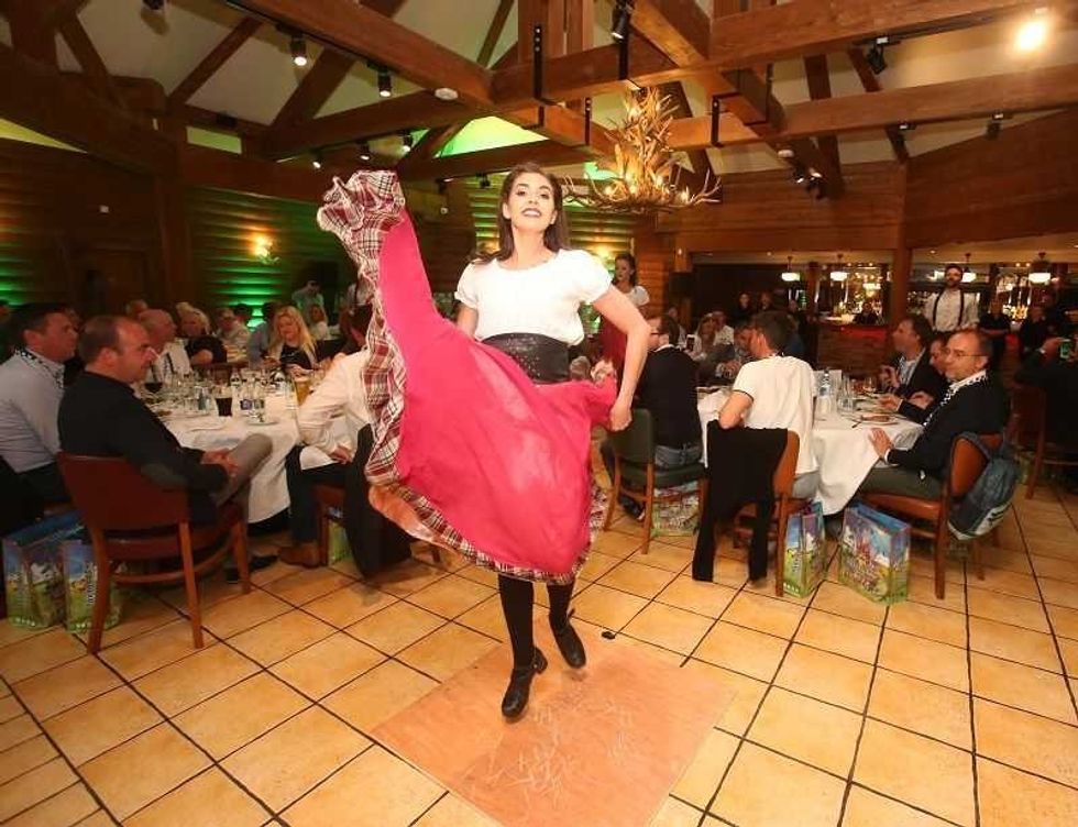 tayto park entertainment red dress dancer IAAPA EMEA Spring Forum Ireland