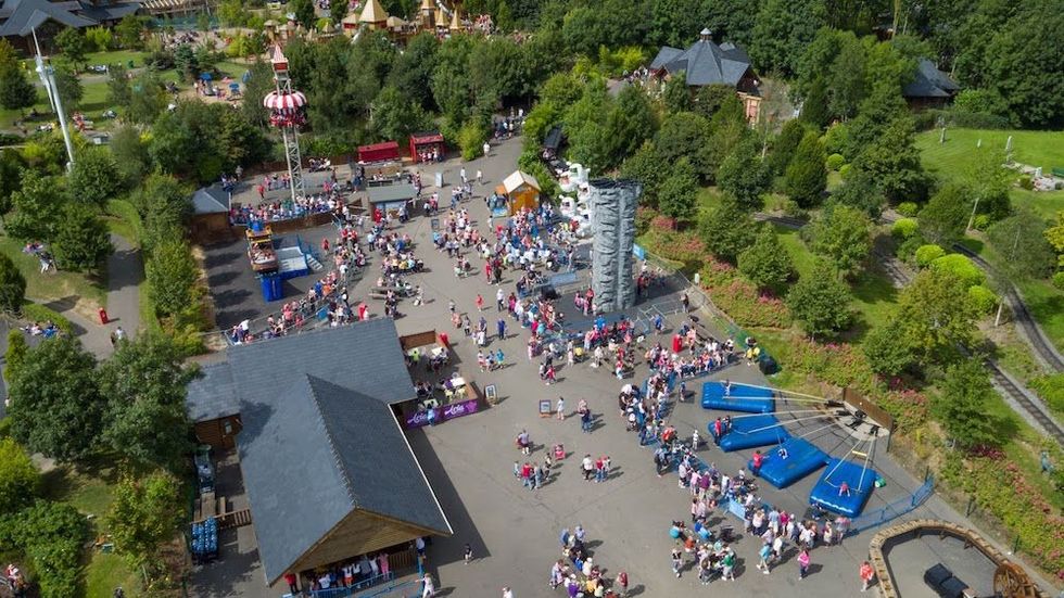 tayto park ireland birds eye view