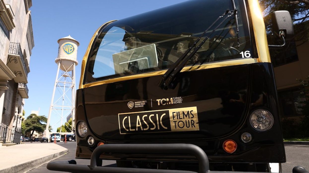 TCM Classic Film's Tour Cart at the TCM Classic Films Tour Launch at Warner Bros. Studio Tour Hollywood