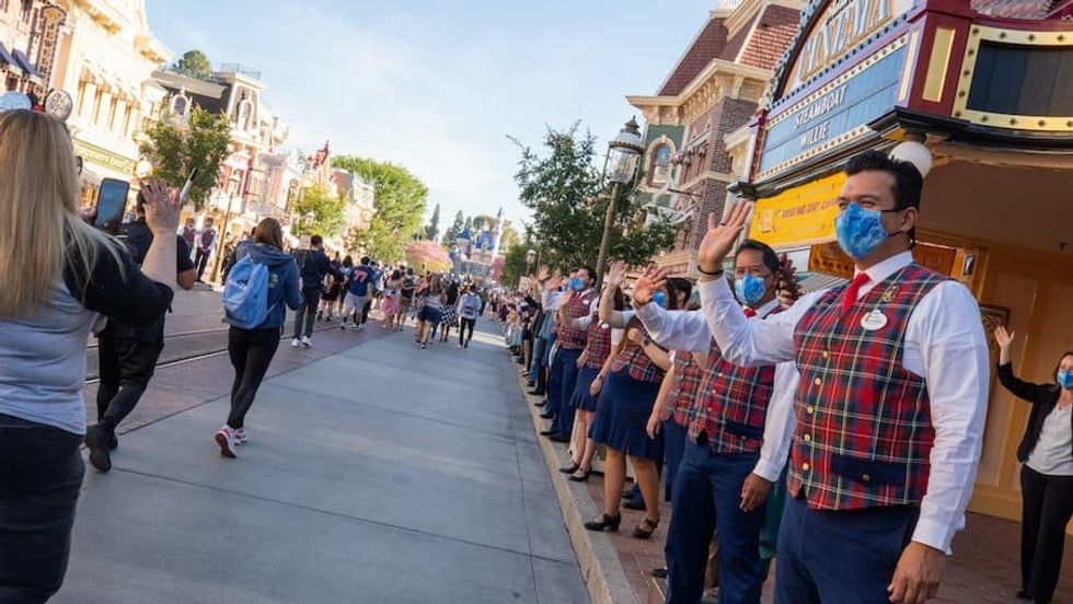 Team-members-welcome-back-Disneyland