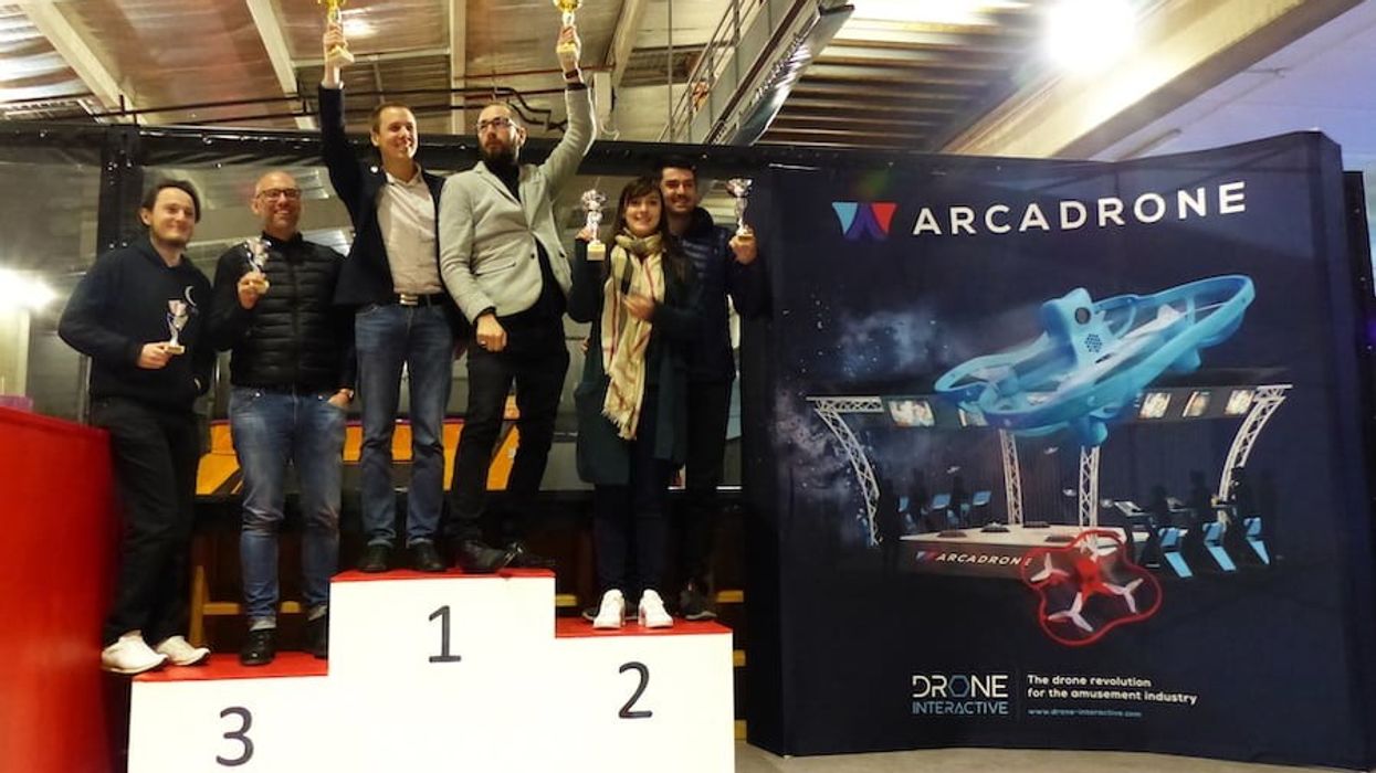 teams competing in Drone Interactive's ARCADRONE tournament
