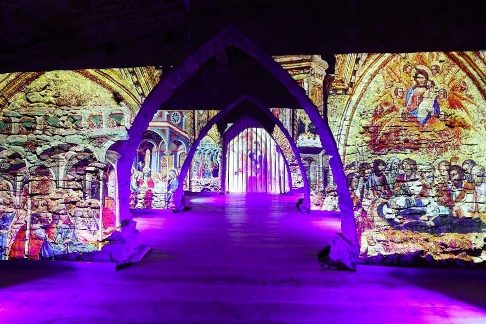 Temple of Brunello projection mapping immersive experience technology