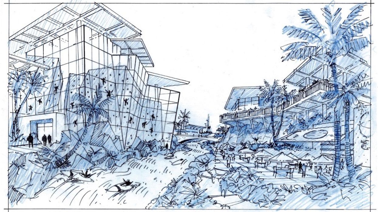 Terry Brown Forrec Sketch of Mixed-Use Development study