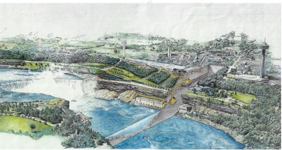 Terry Brown Niagara Falls study for Moriyama and Teshima Architects 1985