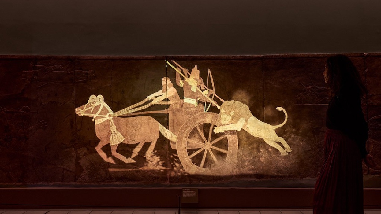 The Assyrian reliefs at the British Museum Exhibition Design by RAA Immersive exhibits by Journey Photography courtesy of Journey Photographer Alberto Romano