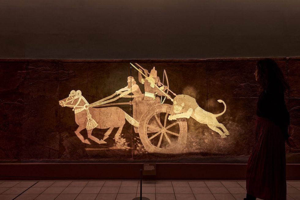 The Assyrian reliefs at the British Museum Exhibition Design by RAA Immersive exhibits by Journey Photography courtesy of Journey Photographer Alberto Romano