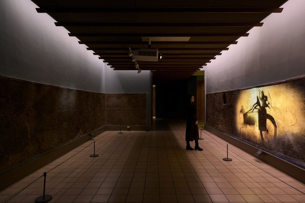 The Assyrian reliefs at the British Museum Exhibition Design by RAA Immersive exhibits by Journey Photography courtesy of Journey Photographer Alberto Romano