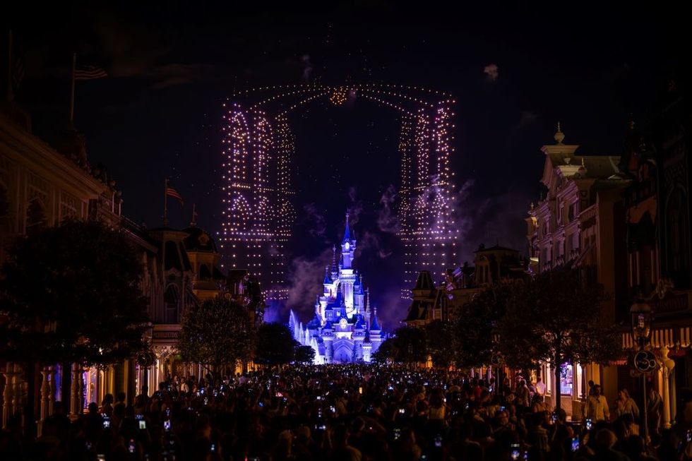 The Bastille Day Fireworks - main street usa