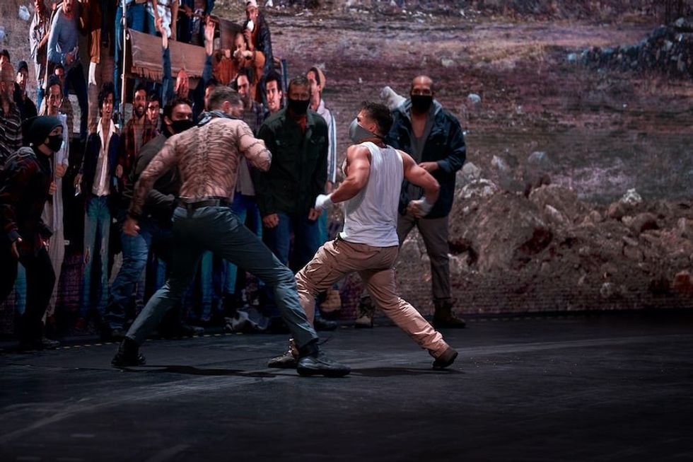 The Bourne Stuntacular fight scene