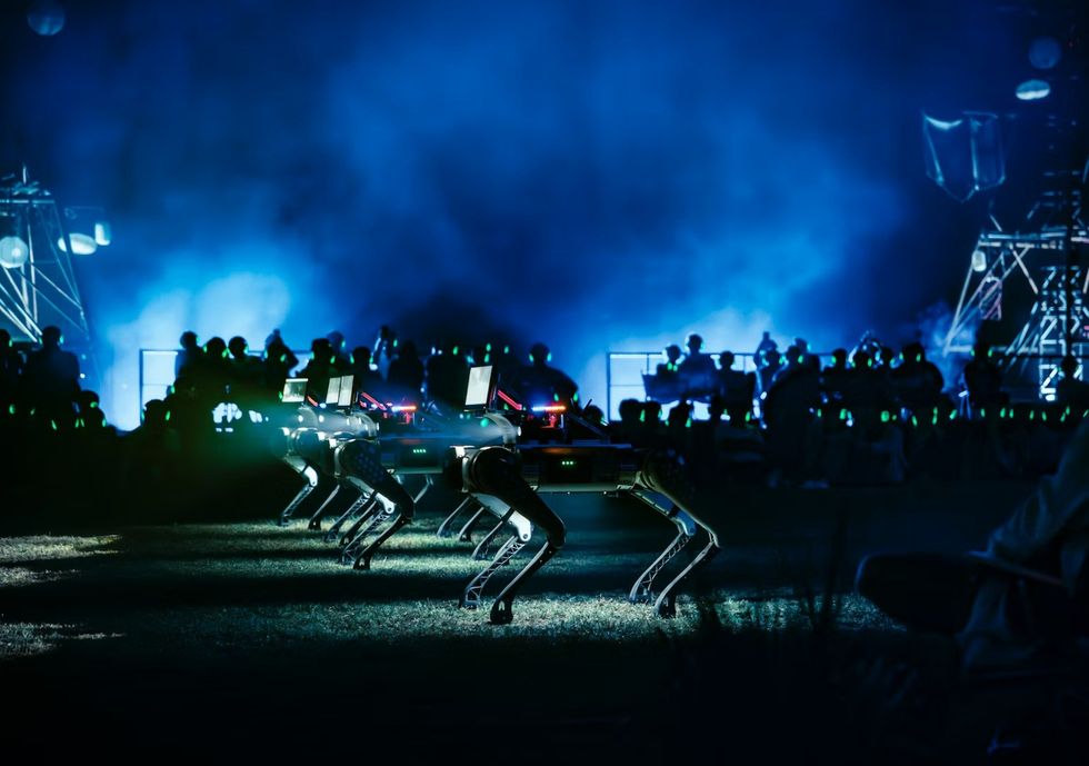 The Cort\u00e8ge: A Festive Funeral for Our Times robots