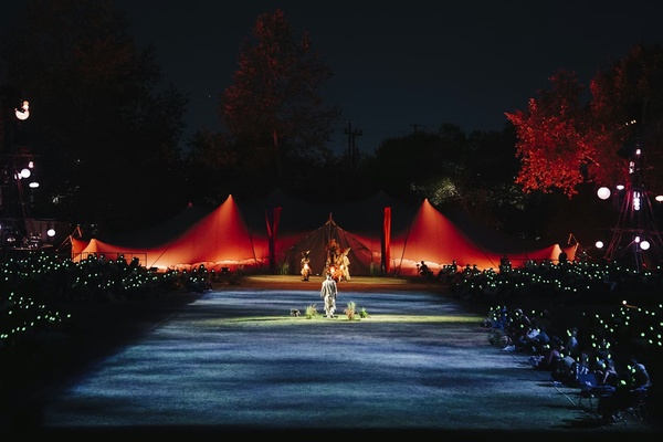 The Cortège: A Festive Funeral for Our Times. Outdoor performance space and tent.