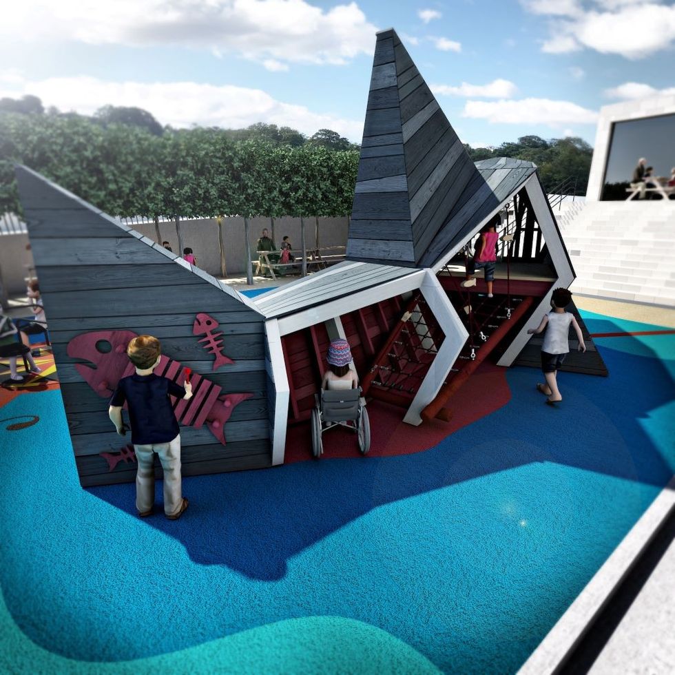 the cove - rear of shark play area