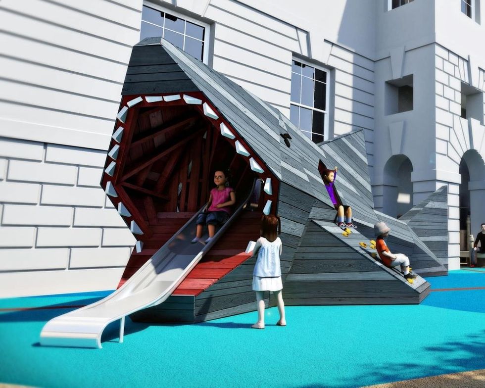 the cove - small shark slide