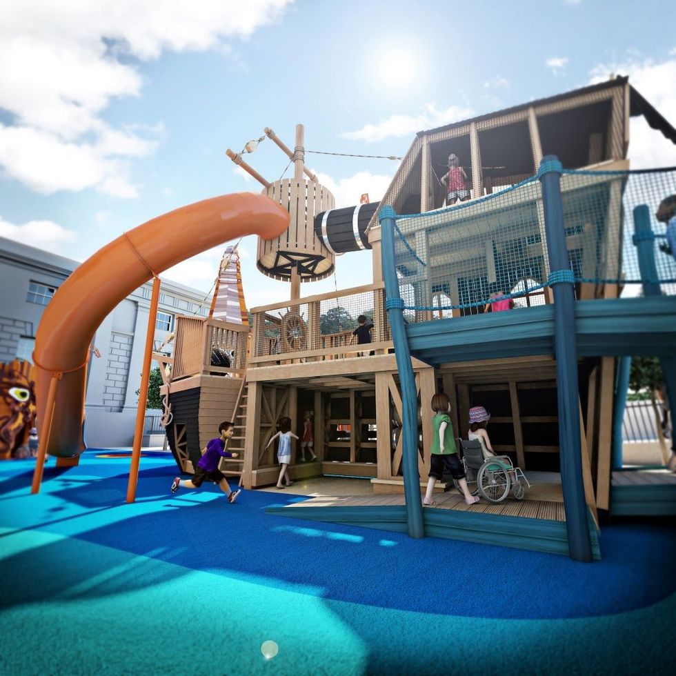 the cove - wheelchair accessible climbing frame