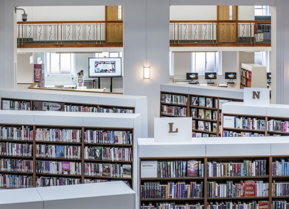 The Creative Core creates new library for Bolton UK book shelves