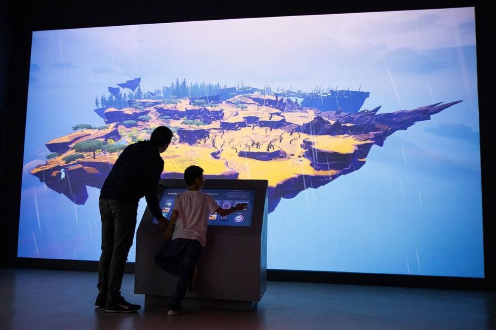 The Creative Technology Gallery - immersive screen