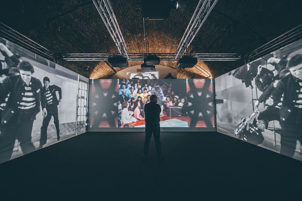 The ‘ direct from Graceland’ Elvis Exhibition takes place at the Arches, London Bridge, London, UK