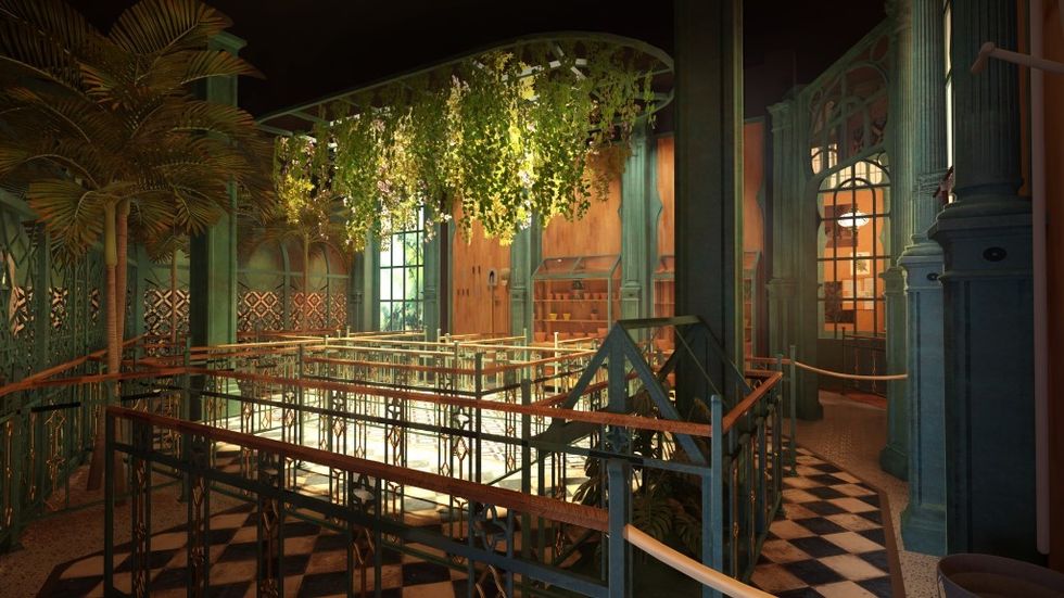 The Enchanted Greenhouse Queue line