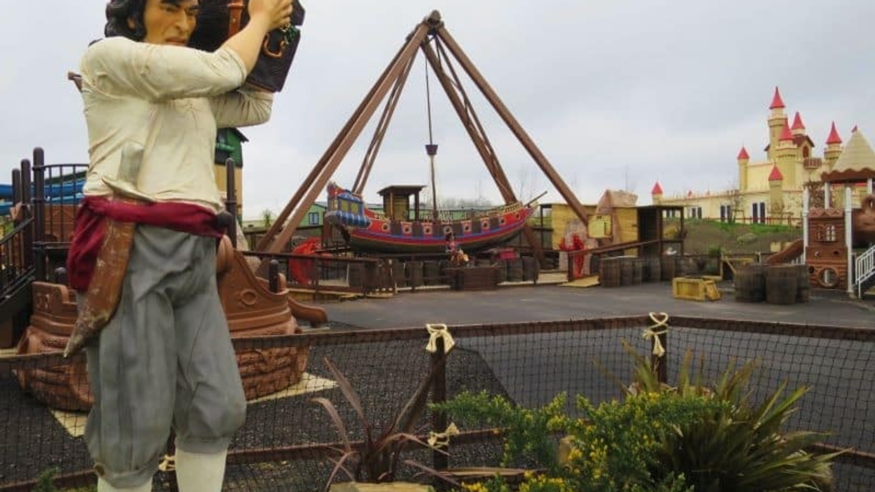The ghostly galleon pirate ship at Gulliver's Valley Theme Park