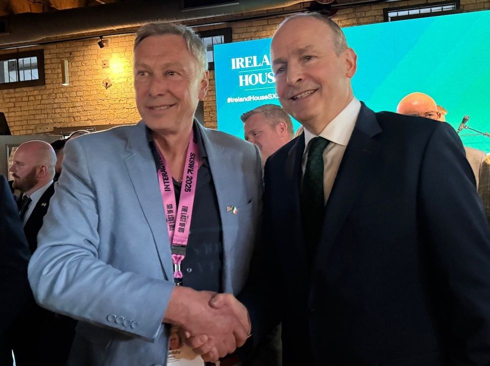 The Giant Company CEO Paddy Dunning (Left) and Taoiseach Micheál Martin (Right)