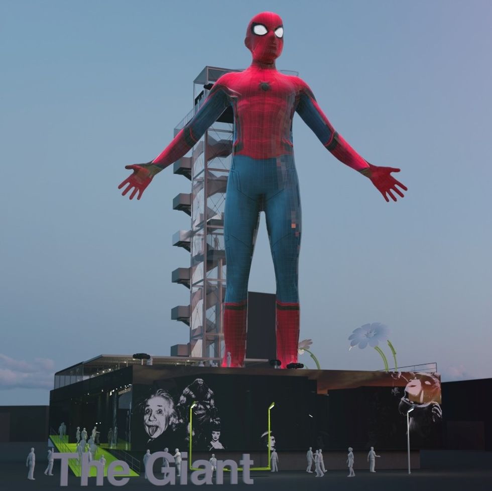 The Giant Company Spider-man Statue