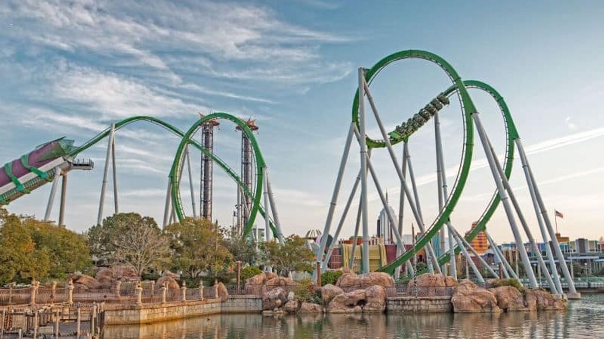 The Hulk rollercoaster at Universal Orlando