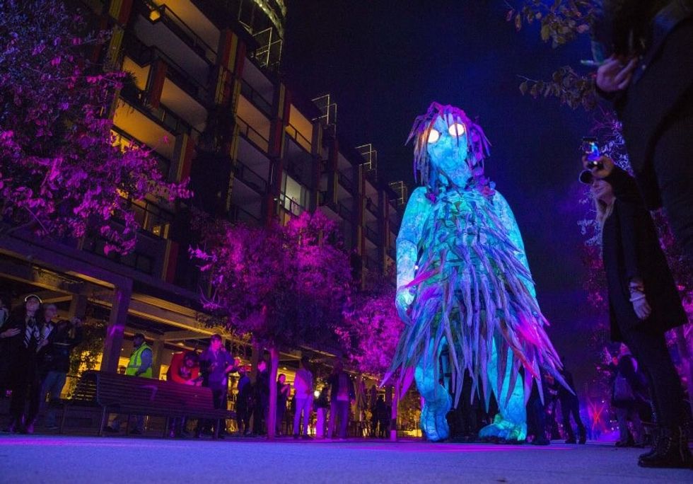The Liminal Hour at vivid sydney 2018 giant puppet x