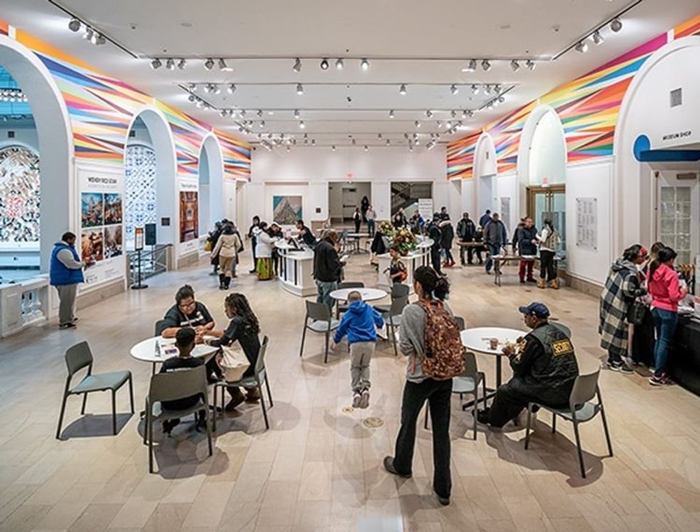 The local community gathered in The Newark Museum of Art prior to shut down