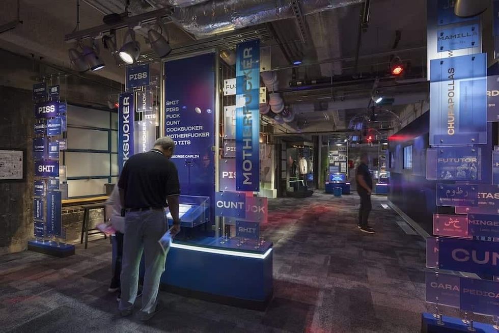 The National Comedy Center blue room