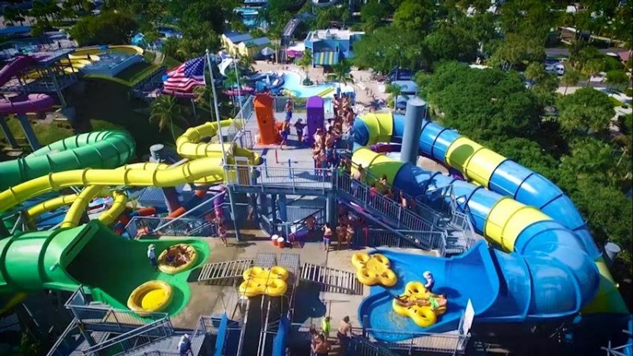 The nearby rapids waterpark Premier Parks