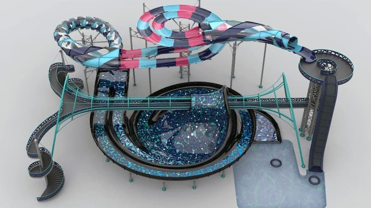 The new Time Rider water slide by Polin